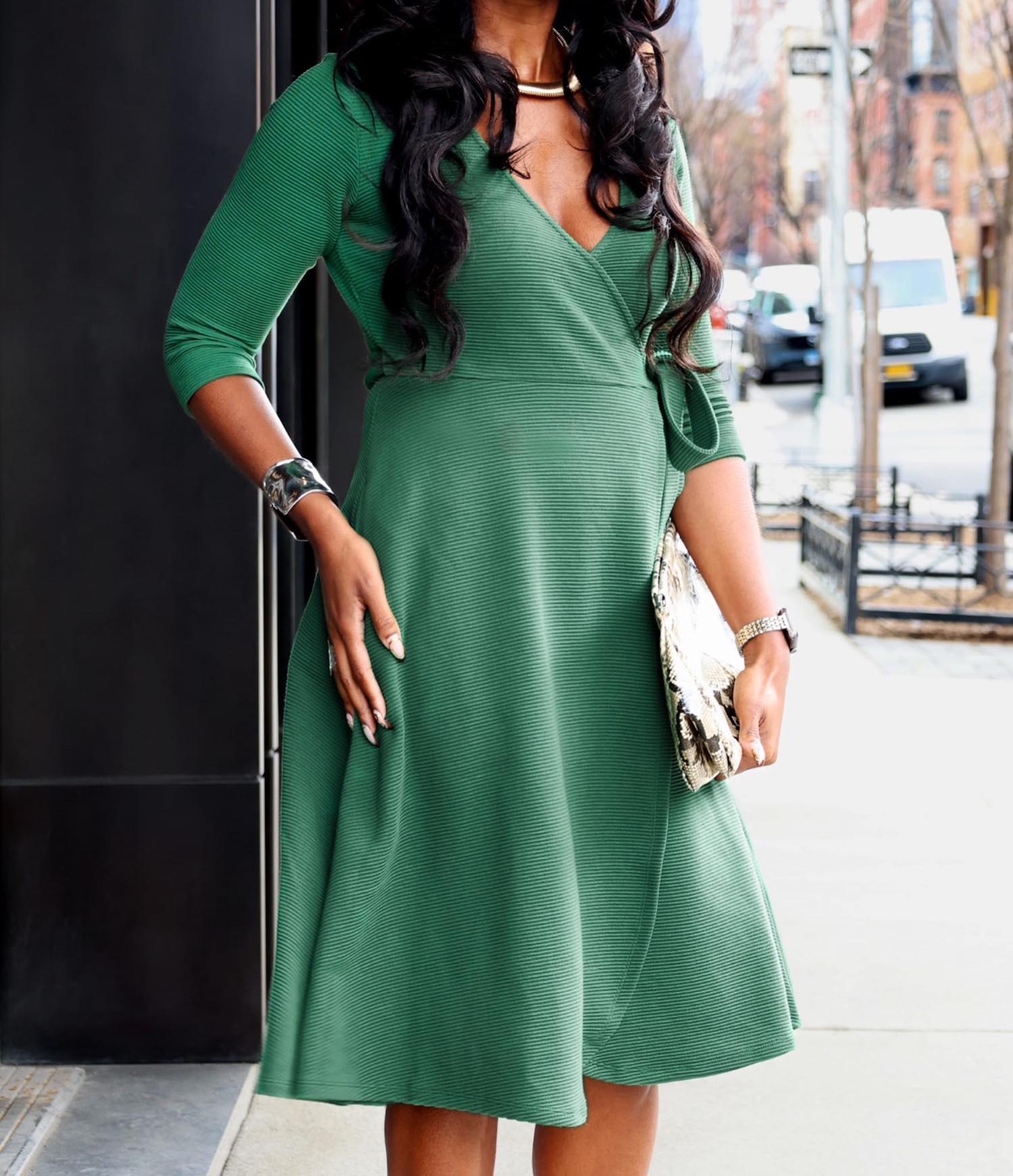 Ottoman Wrap Around Dress - Petit Pois